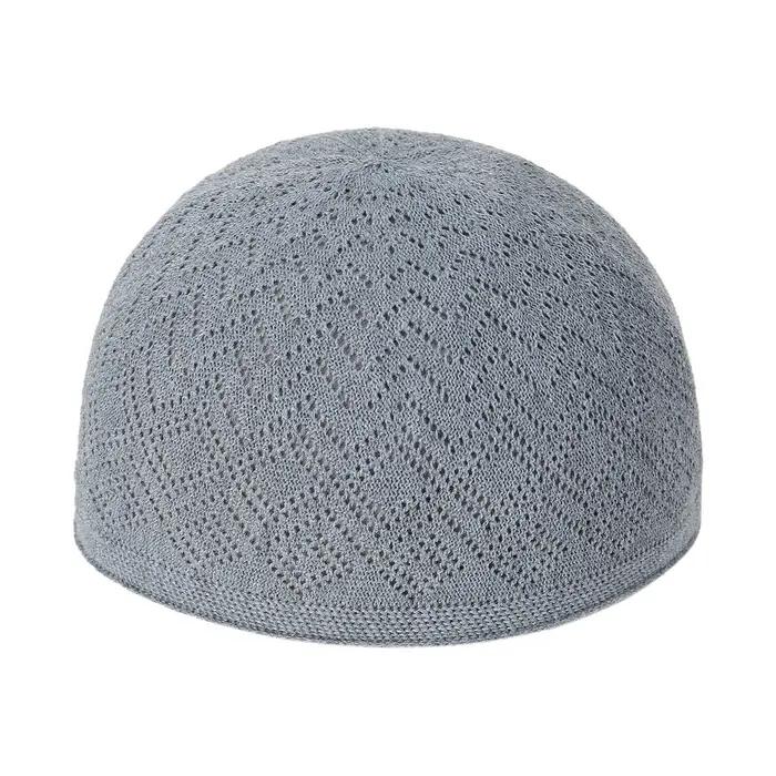 Chapeaux de prière tricotés pour hommes musulmans, Kufi islamique Taqiya Takke Peci, casquette tête