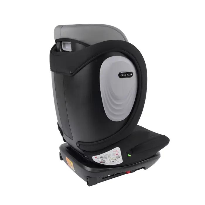 AP03 KL005 Siège auto enfant gris/noir avec certifié ISOFIX,ECE R129, pour 3 à 12 ans, 100-150 CM, 1