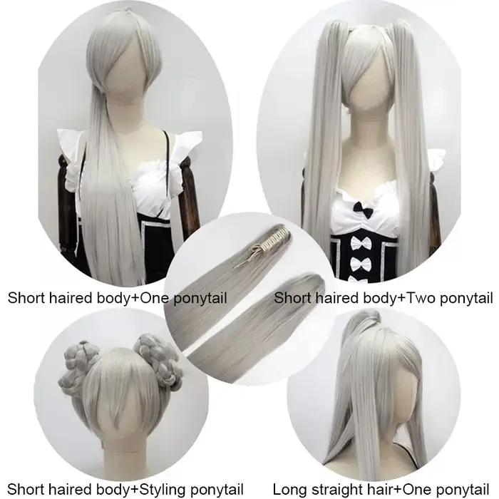 Snoya synthétique 80 cm polyvalent longue droite pince à griffes extensions de queue de cheval pour