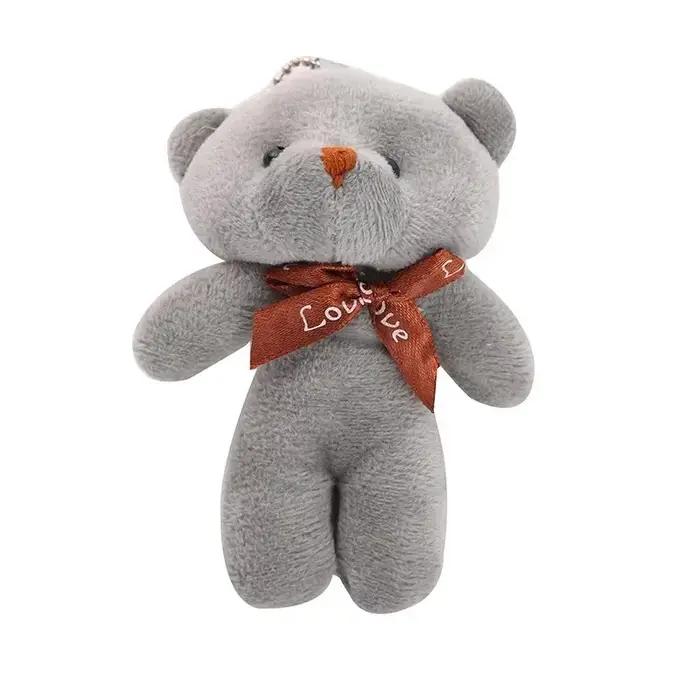 10 pièces/paquet 12cm Mini nœud papillon ours en peluche pendentif en peluche jouet coloré ours en p
