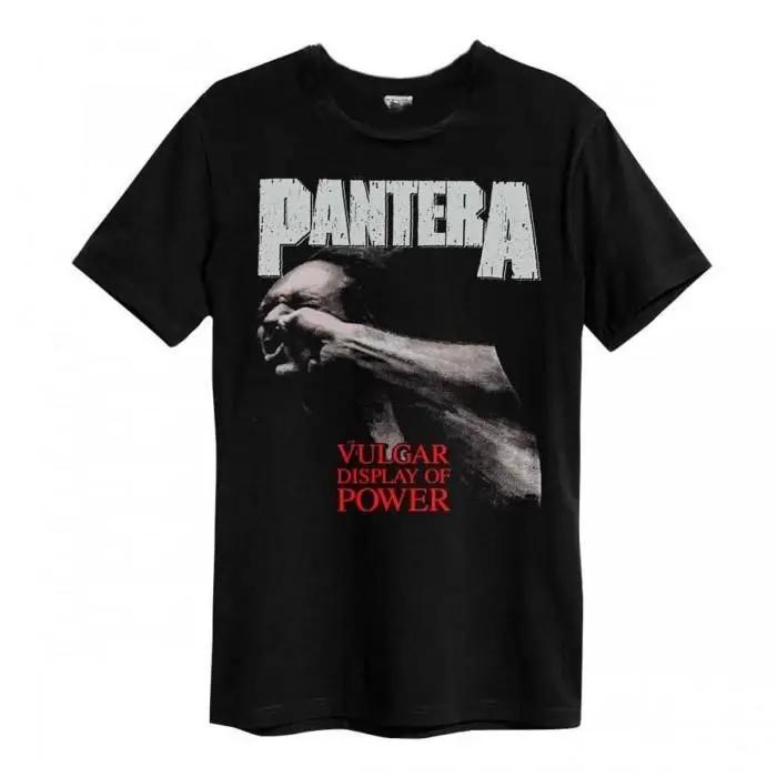 Amplifié unisexe adulte affichage vulgaire de puissance Pantera T-Shirt graphique t-shirts coton Vin