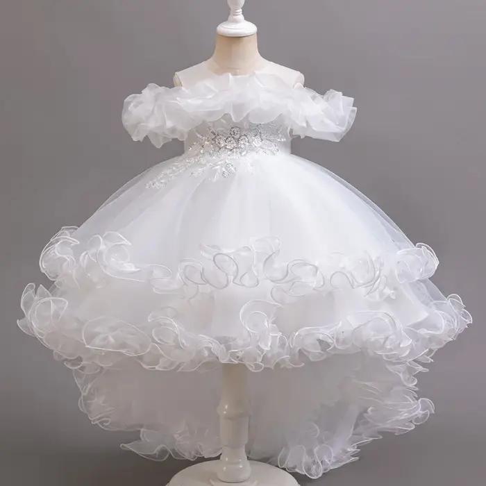 Robe de Princesse à Paillettes pour Fille, Tenue de Mariage, de Noël, de ixd'Anniversaire, Douce et