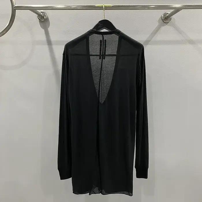 T-shirt en coton à col en V pour hommes, chemises monochromes noires, vêtements à la mode, t-shirts