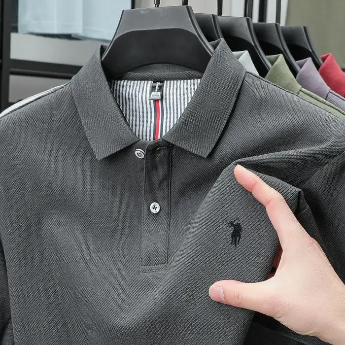 Polo homme 100% coton de luxe, broderie classique poney, confortable, tendance, nouvelle collection