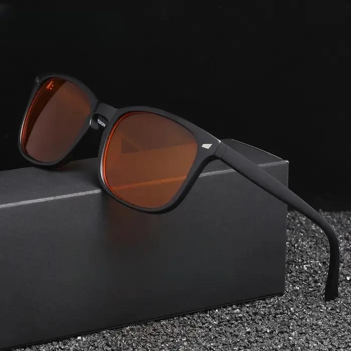 Lunettes anti-lumière bleue classiques carrées pour hommes et femmes, tendance, adaptées à un usage