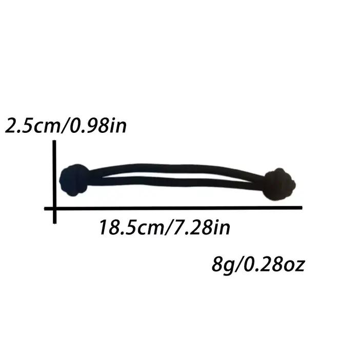 Attaches de cheveux en caoutchouc extensibles simples pour femmes