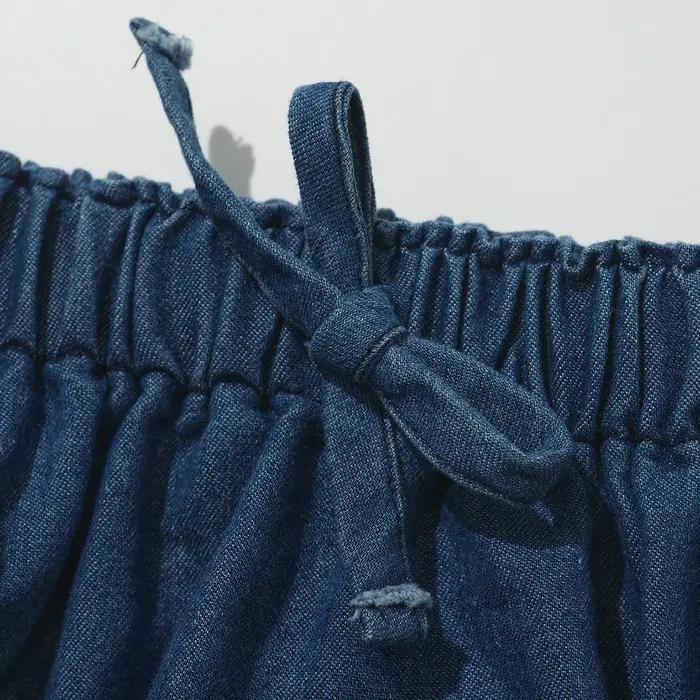 Short bouffant en Denim pour nouveau-né, en coton doux et confortable, pour garçons et filles, panta