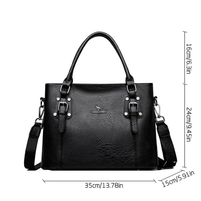 Sacs à main en cuir PU souple de marque authentique, sacs à poignée supérieure de créateur, sacs à b