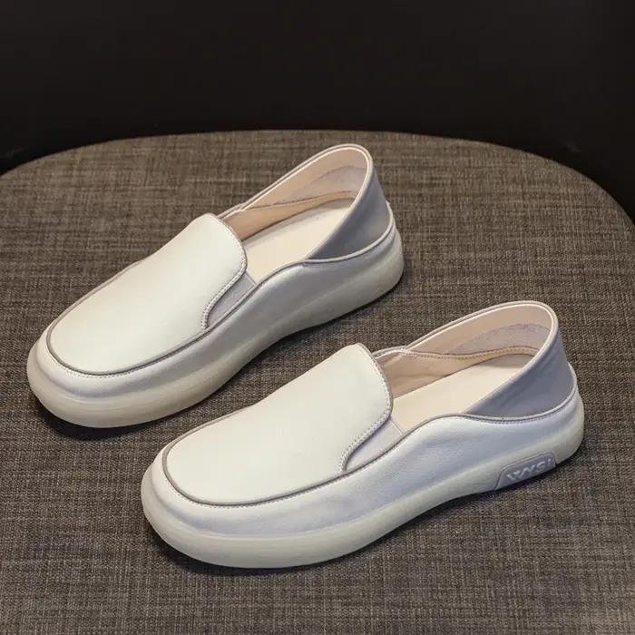 AIYUQI – mocassins en cuir véritable pour femmes