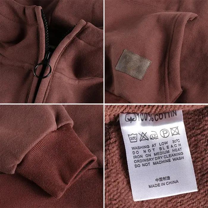 Sweat à capuche en velours épais pour homme, sweat-shirt rétro américain, épais, en coton pur lavé,
