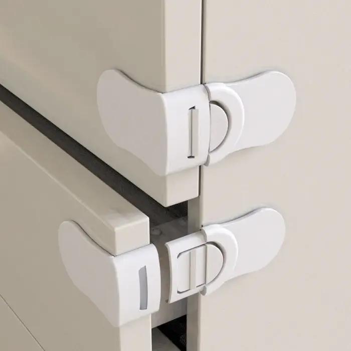 Serrure de tiroir de sécurité pour bébé, Anti-pincement, serrure de tiroir d'armoire à main, boucle