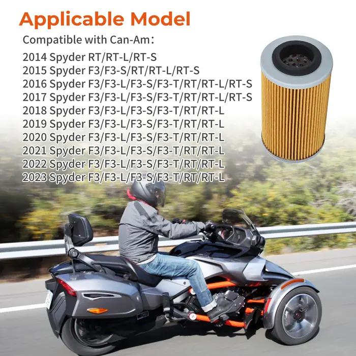 Filtre à huile avec kit de joint pour Can-Am Spyder SM6-SE6 modèles 1330 RT/F3 2014 2015 2016 2017 2