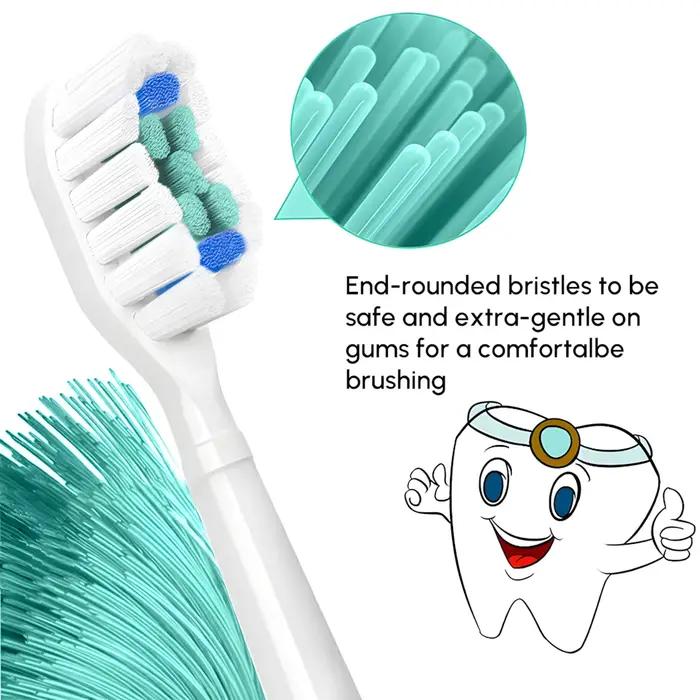 Têtes de brosse à dents de rechange compatibles avec la tête de brosse à dents électrique Philips So
