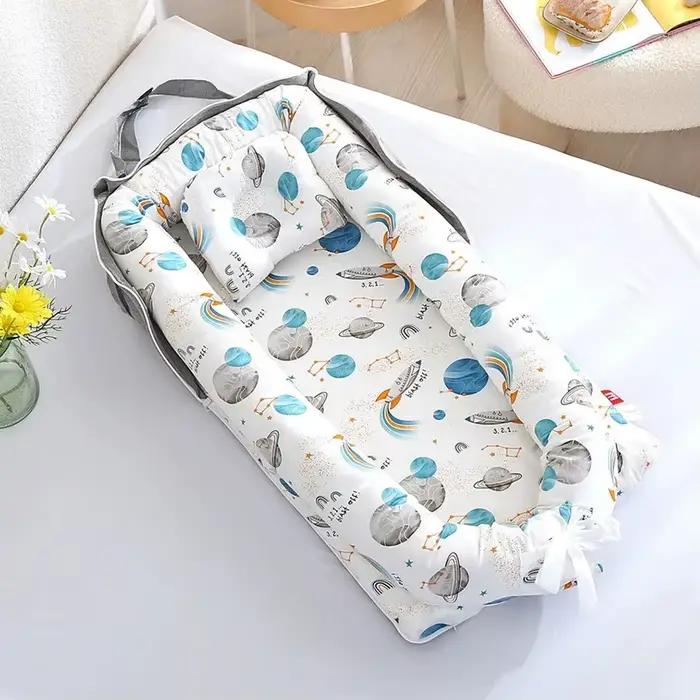 Berceau en coton pour nourrissons lit parc matelas nid de bébé sécurité cocon de confort 0 à 24 mois garçons filles