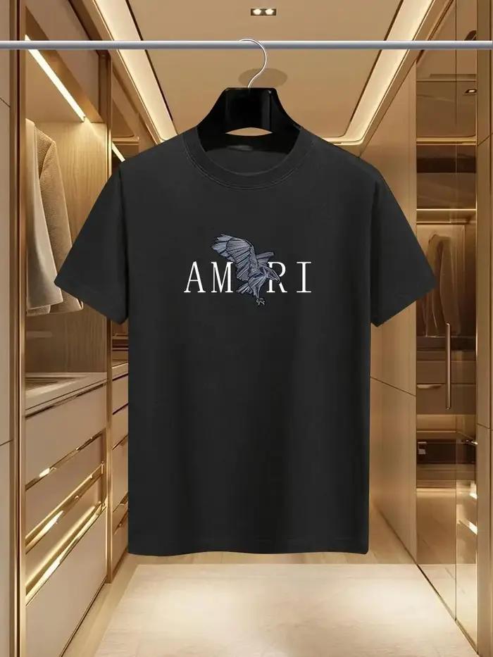 T-shirts imprimés de luxe AMI pour l'été 2026, en pur coton, col rond, décontractés et tendance, sty