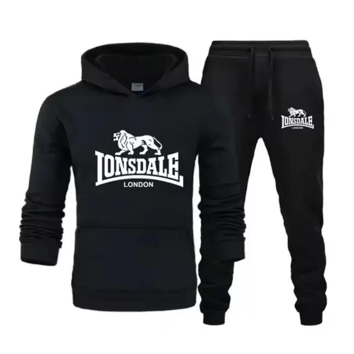 Animal léopard 2025 printemps automne haute qualité décontracté hommes ensemble de vêtements de spor