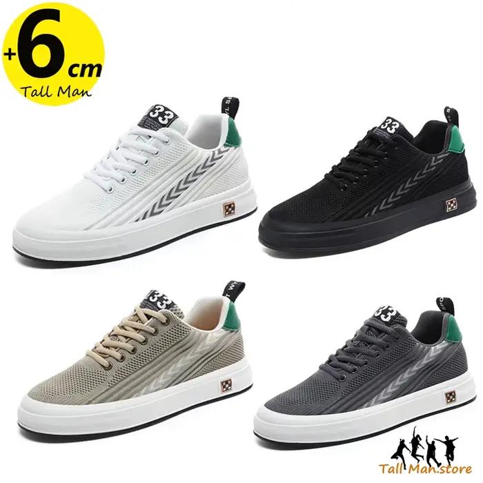 Baskets rehaussantes pour hommes, chaussures rehaussantes, semelle intérieure augmentée de hauteur,