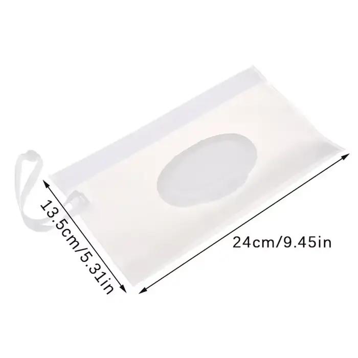 Pochette pour lingettes humides pour bébé EVA, étui de support Transparent Portable, couvercle rabat