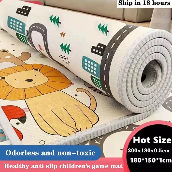 Tapis de jeu bébé non toxique haute qualité EPE - 5 tailles au choix - Tapis de sécurité pour enfants et activités