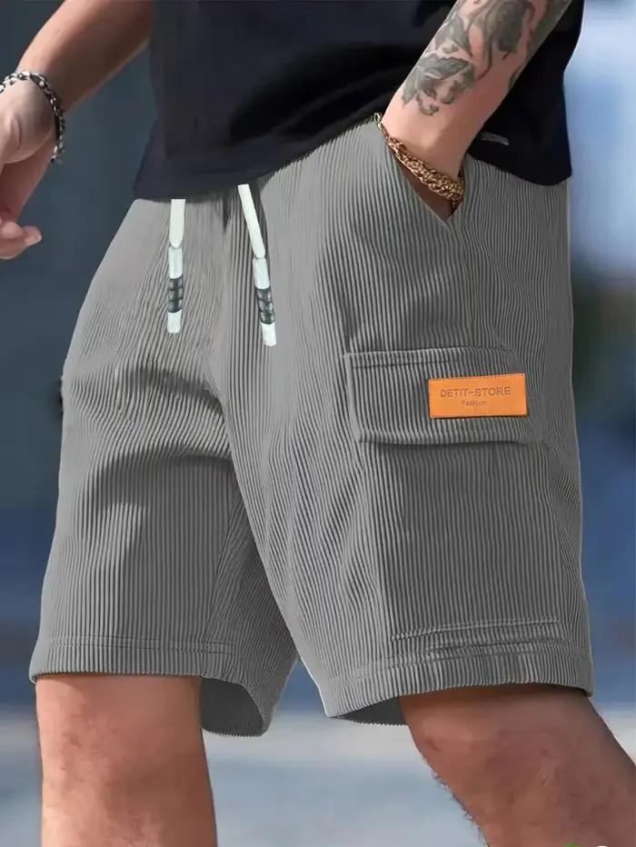 Shorts pour hommes en velours côtelé, pantalons décontractés pour hommes, shorts de plage pour homme