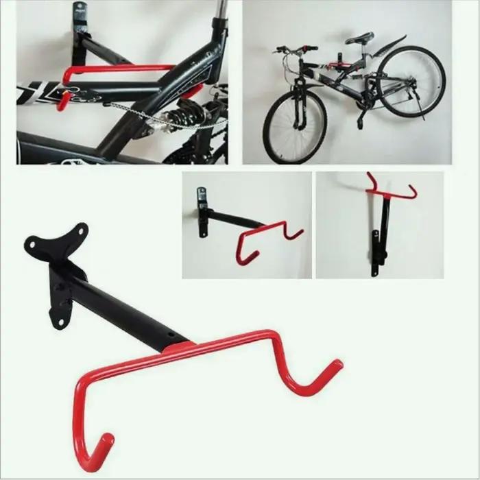 Béquille murale pliable pour vélo support suspendu de route support de vélo crochet mural pliable accessoire de vélo pour garage organisation vélo urbain randonnée cyclisme