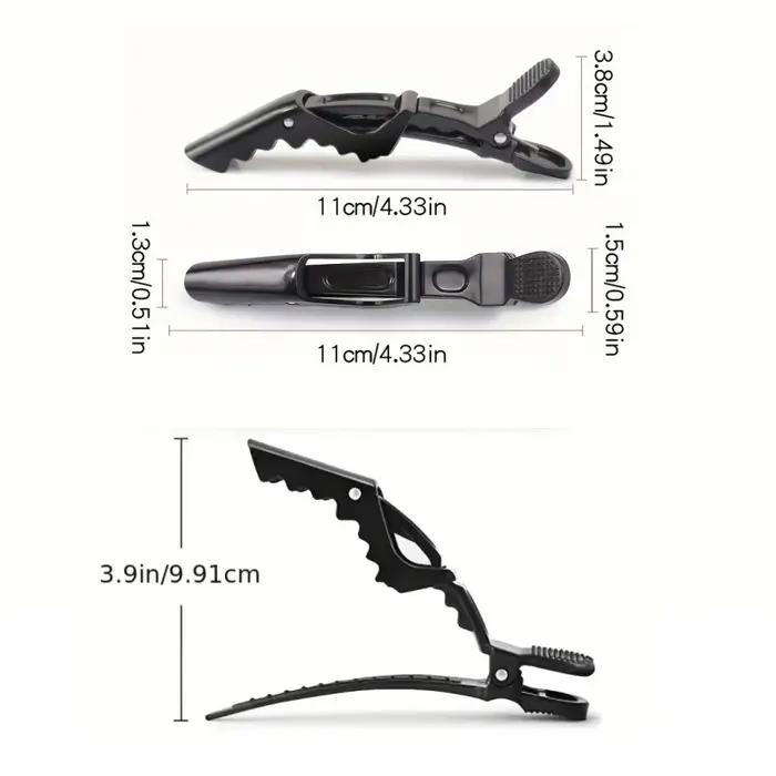 Pinces à cheveux Alligator, pinces de coiffure en plastique, griffe professionnelle pour Salon de co