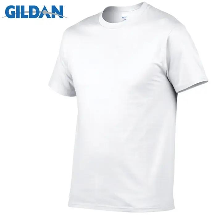 Gildan-T-Shirt à manches courtes pour homme, 100% coton, résistant, confortable et respirant, vêteme