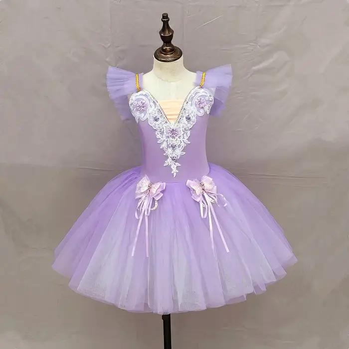 Jupe de ballet pour enfants, jupe de danse pour filles, programme de danse sur campus, costume de da