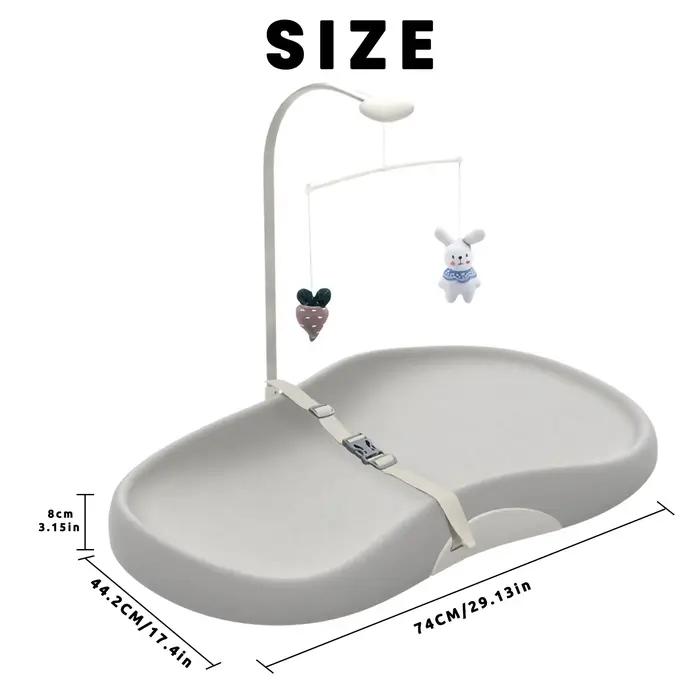 Matelas à langer profilé de style pépinière – Conception nettoyante et antidérapante pour les tables
