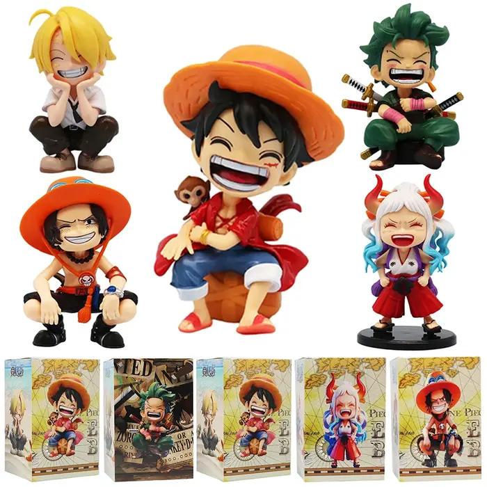 Anime une pièce singe D. Luffy Roronoa Zoro Sanji Portgas · D · Ace Yamato Q Version Anime figural P