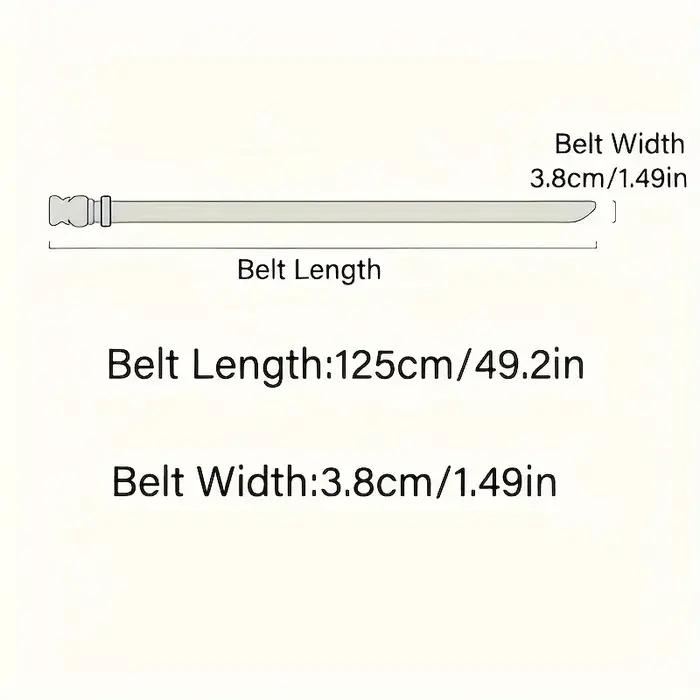 Ceinture à boucle en Nylon tressé pour hommes, légère et respirante, 125cm, pour les déplacements qu