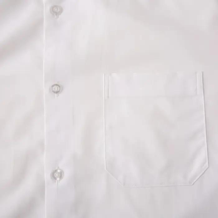 Chemises habillées blanches confortables et résistantes aux rides pour hommes, sur mesure, noires, s