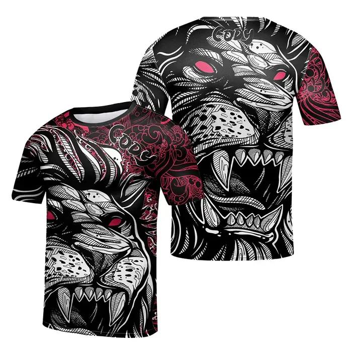 Rashguard-T-shirt et pantalon Jiu Jitsu pour enfants, vêtements de sport pour garçons, herbe grappin