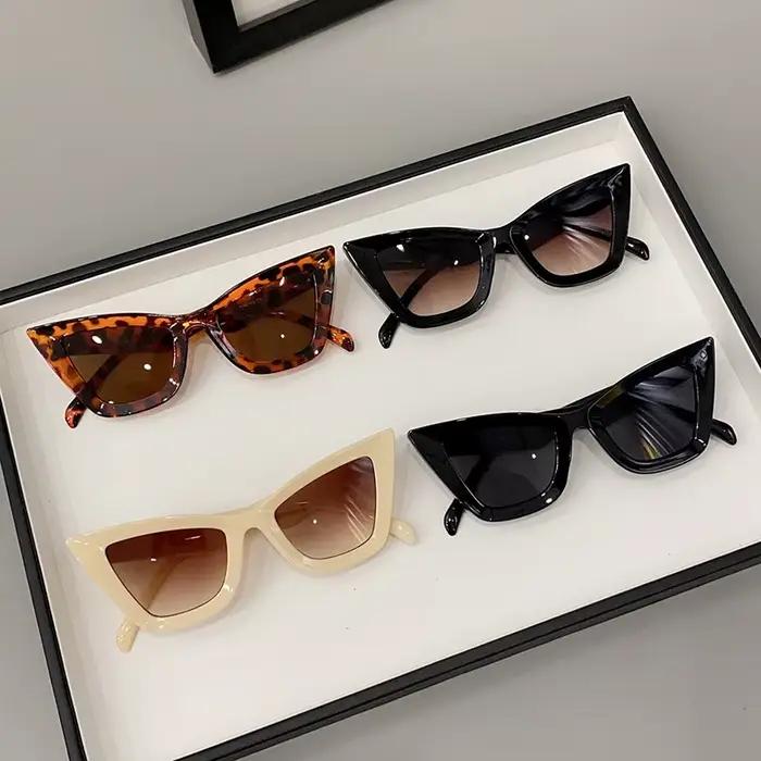 Lunettes de soleil carrées Vintage à grande monture pour femmes et hommes, lunettes de soleil œil de