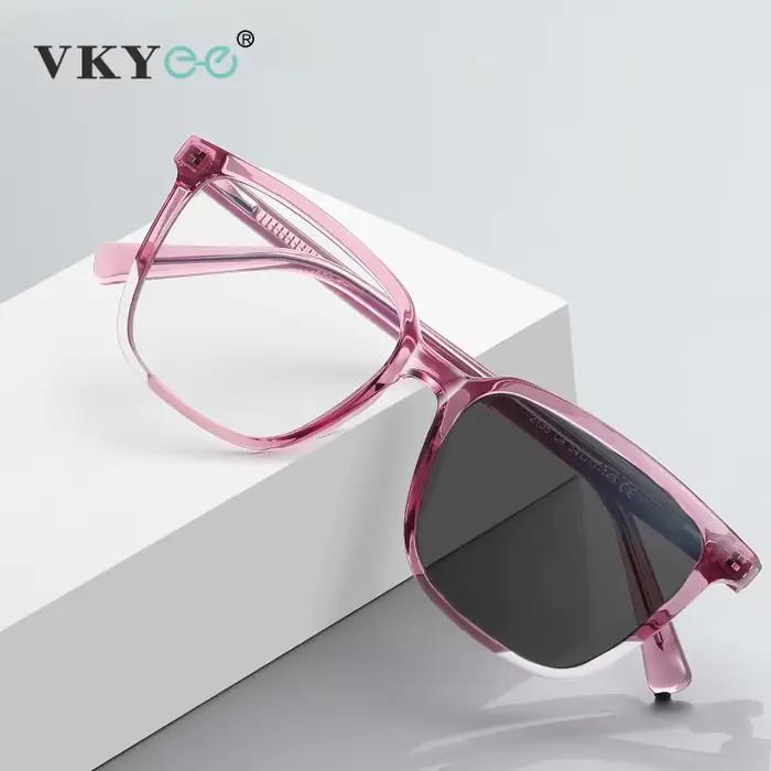 VKYEE Simple carré grand cadre Design de mode lunettes pour femmes Anti-lumière bleue personnalisabl
