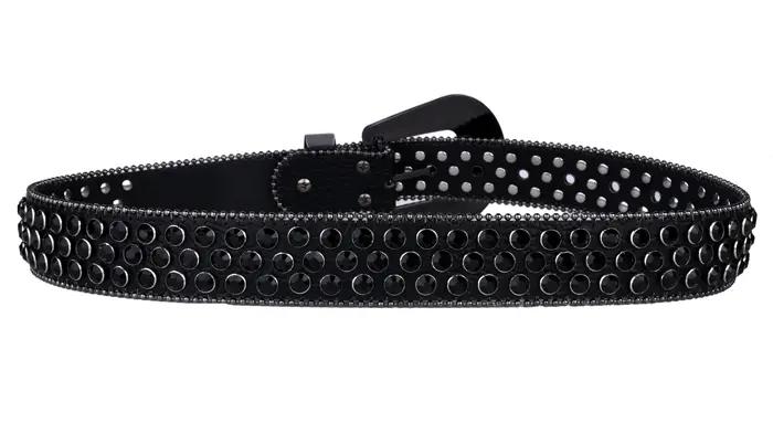 Ceintures cloutées en strass pour femmes, ceinture en cuir Pu brillant, ceinture de fête de mariage,