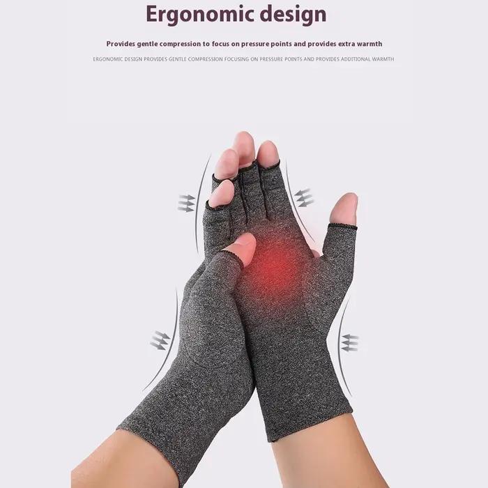 Soulager l'inconfort des mains avec 1 paire de gants de compression sans doigts