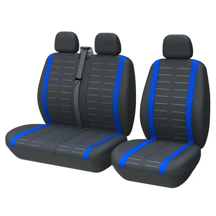 Housses de Siège Universelles à Rayures 3D Adaptées à la Plupart des Camions, Housses de Sièges 2 +