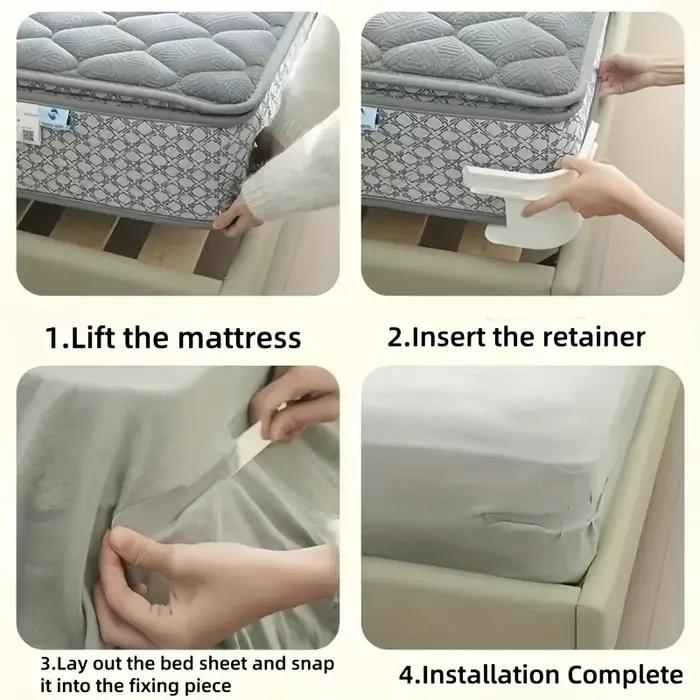 Supports de draps multifonctionnels sans aiguille pour lit élégant confortable et sans plis pour chambre à coucher occasions spéciales
