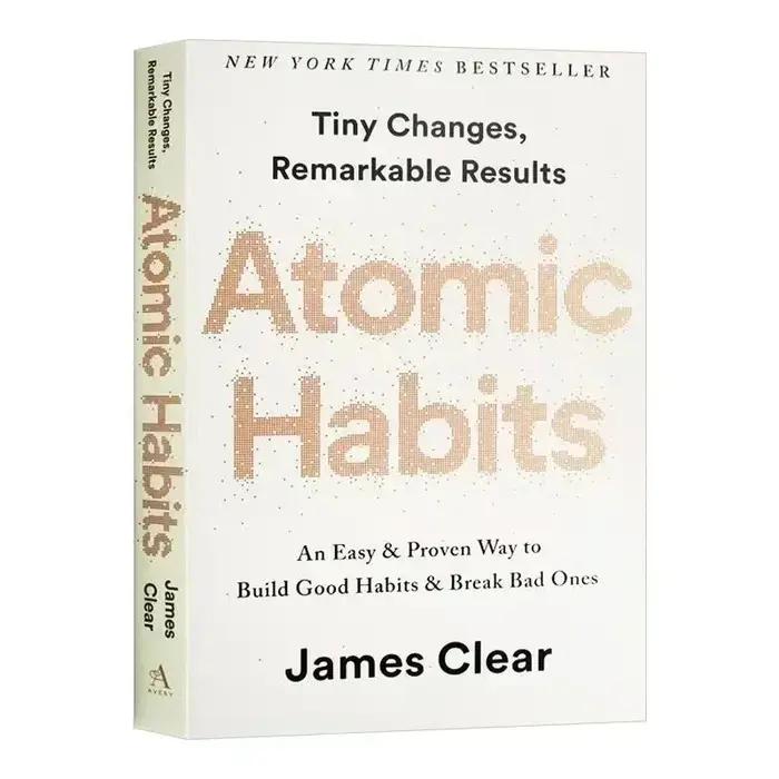 Habitudes atomiques par James Clear English Brochure Facile Moyenne prouvée pour construire des bonn