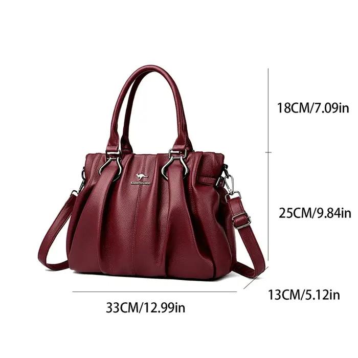 Sacs à main en cuir souple véritable pour femmes, sacs fourre-tout décontractés, sacs à main de créa