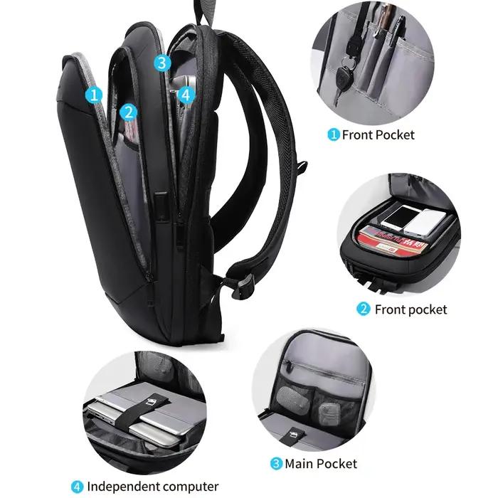 Heroic Knight Sac à dos pour ordinateur portable pour homme 17 pouces Sac à dos d'affaires Sac à dos