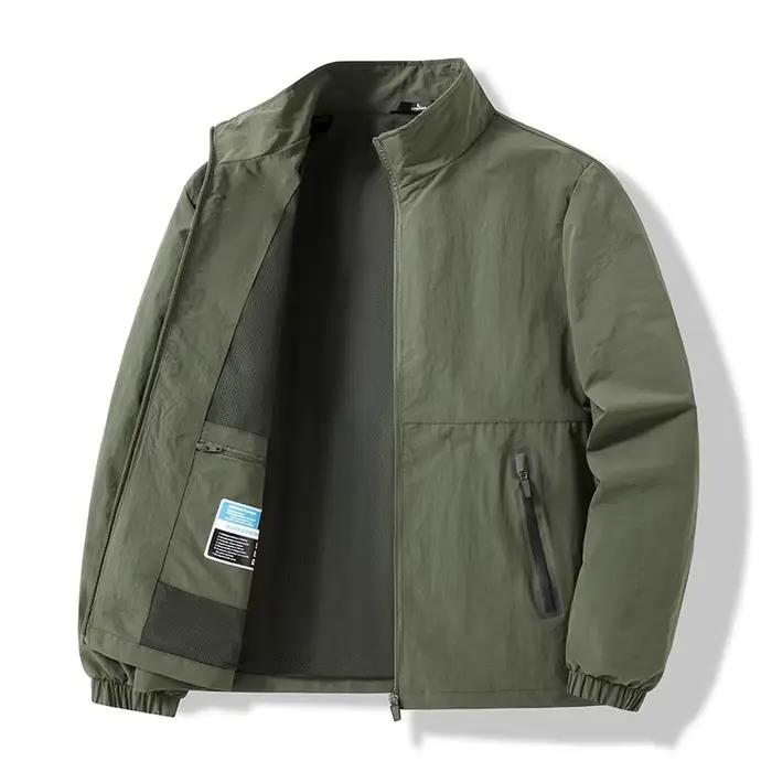 Nouvelle veste pour homme printemps-automne coupe ample col montant sportswear décontracté extérieur