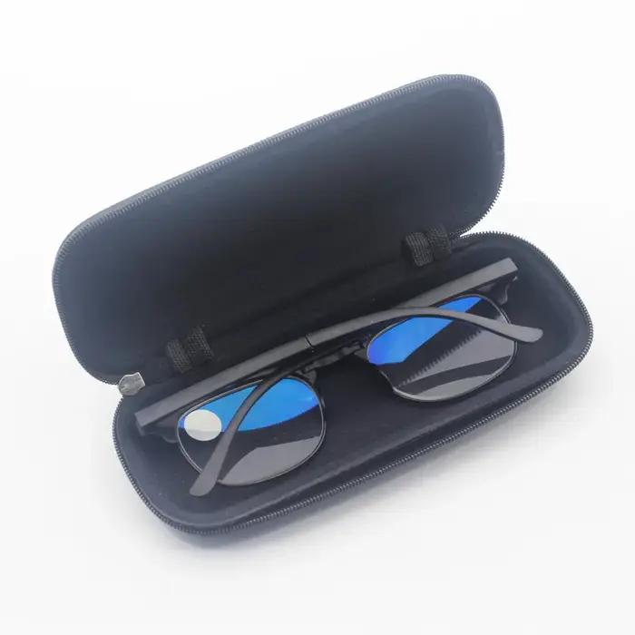 KLASSNUM noir étui à lunettes lunettes de lecture sac rigide boîte fermeture éclair lunettes de sole