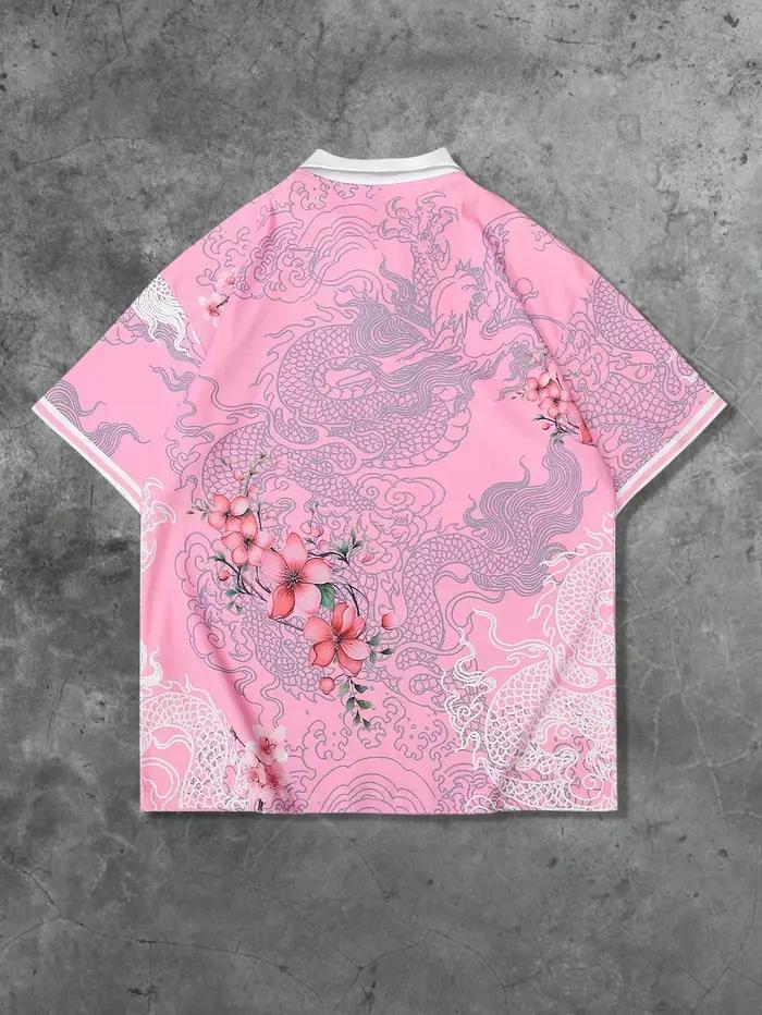 La nouvelle chemise POLO à manches courtes pour hommes d'été 2025 présente une impression de motifs