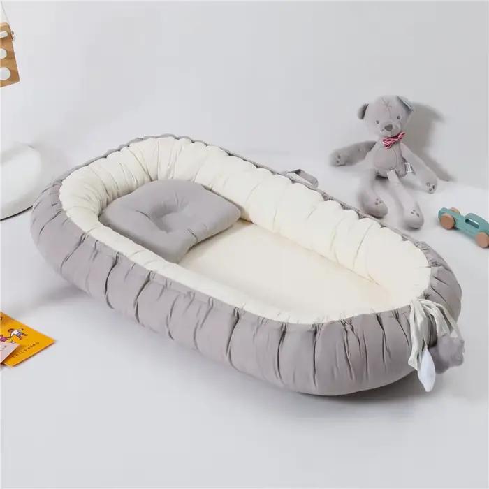 Nid de bébé pour dormir, chaise longue pour nouveau-né, en coton, respirant, réglable, berceau dans
