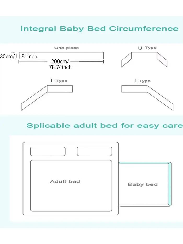 Protecteur de lit de bébé en coton imprimé avec fermeture éclair pour sécurité et confort de nouveau-né à offrir pour naissance ou baptême