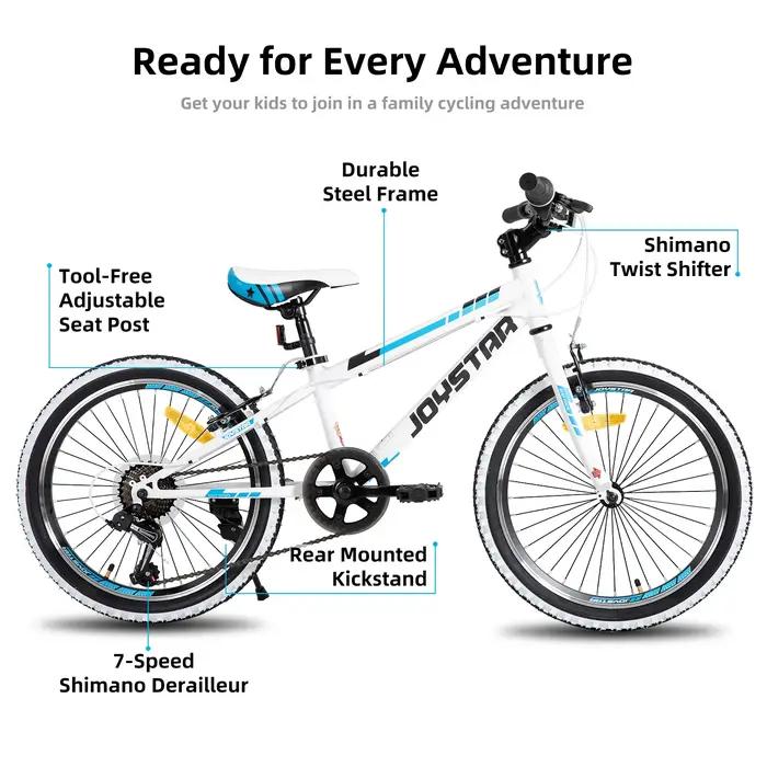 JOYSTAR 20 24 pouces vélo pour enfants pour garçons filles âgés de 7 à 12 ans VTT pour enfants avec