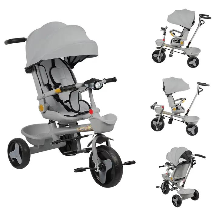 Tricycle bébé 3-en-1 - Simple et spacieux - Confortable et sûr - Convient aux enfants de 9 mois à 5
