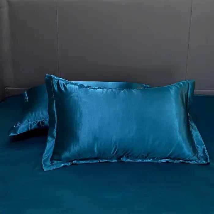 Parure de lit en soie Tencel ensemble de literie de luxe drap housse extensible noir vert blanc été chambre de luxe occasions spéciales